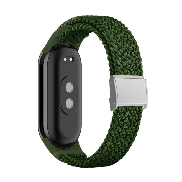 For Xiaomi Mi Band 8 Adjustable Nylon Braided Steel Buckle Watch Band(Green) -  by PMC TechLife | Online Shopping South Africa | PMC TechLife