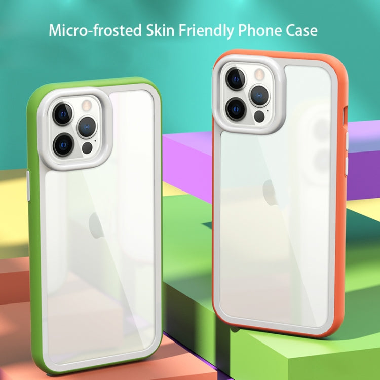 For iPhone 14 Pro Max Color Frame 2 in 1 Hollow Cooling Phone Case(Orange) - free shipping - PMC TechLife - Order now!