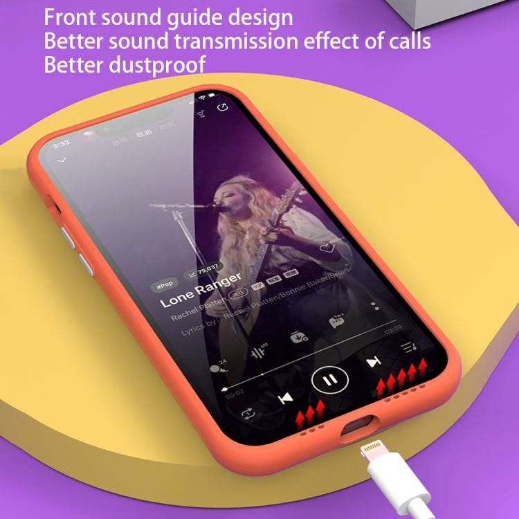 For iPhone 14 Pro Max Color Frame 2 in 1 Hollow Cooling Phone Case(Orange) - free shipping - PMC TechLife - Order now!