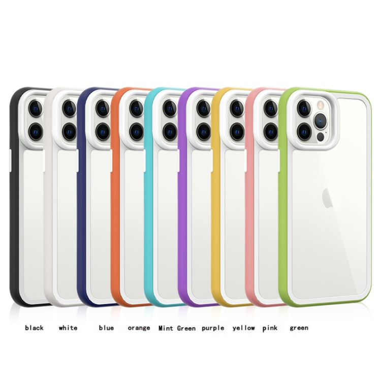 For iPhone 13 Color Frame 2 in 1 Hollow Cooling Phone Case(Mint Green) - free shipping - PMC TechLife - Order now!