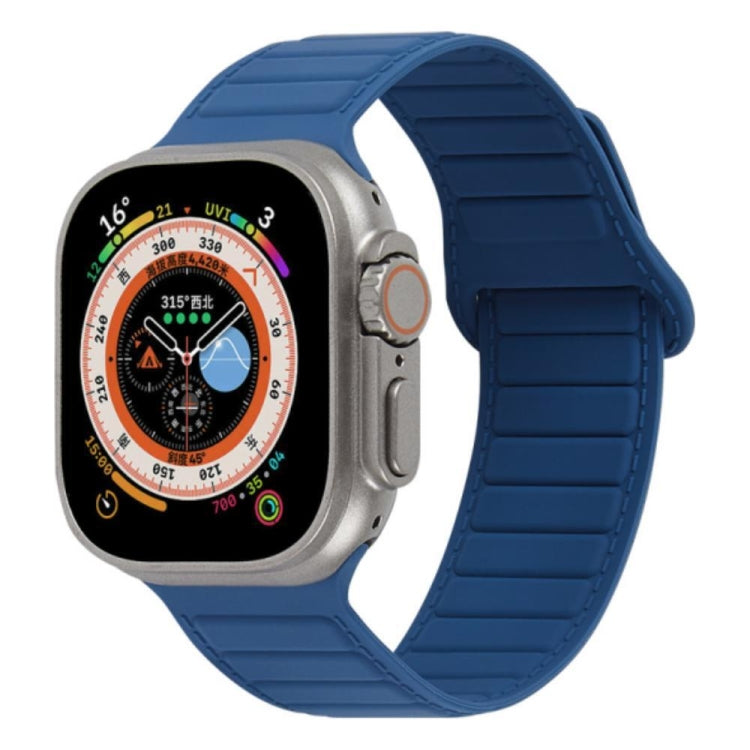 For Apple Watch 3 42mm Loop Magnetic Silicone Watch Band(Midnight Blue) - Watch Bands by PMC TechLife | Online Shopping South Africa | PMC TechLife