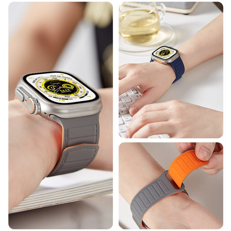 For Apple Watch 3 42mm Loop Magnetic Silicone Watch Band(Midnight Blue) - Watch Bands by PMC TechLife | Online Shopping South Africa | PMC TechLife