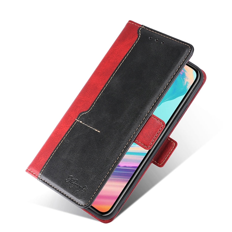 For Xiaomi 13 Ultra 5G Contrast Color Side Buckle Leather Phone Case(Red + Black) - free shipping - PMC TechLife - Order now!