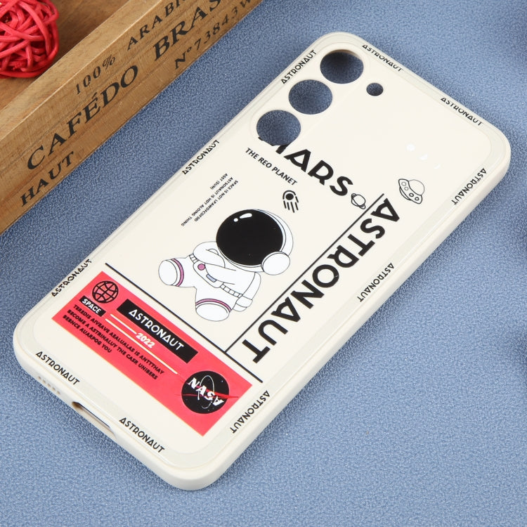 For Samsung Galaxy S20+ Astronaut Pattern Silicone Straight Edge Phone Case(Mars Astronaut-White) - free shipping - PMC TechLife - Order now!