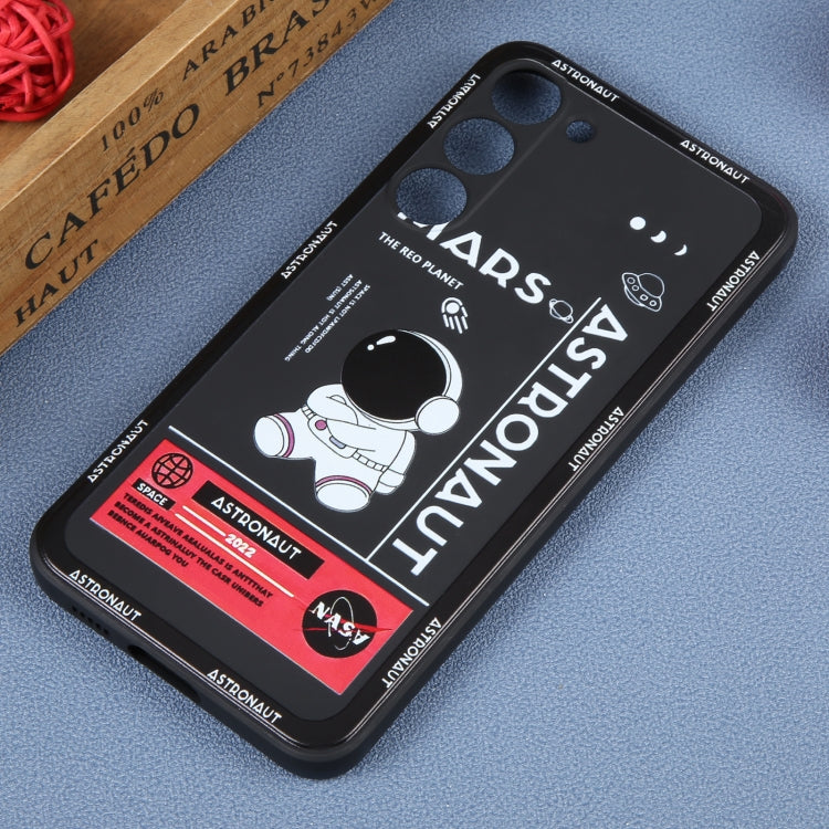 For Samsung Galaxy A73 5G Astronaut Pattern Silicone Straight Edge Phone Case(Mars Astronaut-Black) - free shipping - PMC TechLife - Order now!