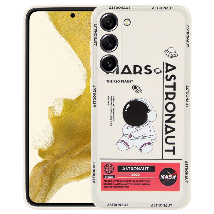 For Samsung Galaxy A53 5G Astronaut Pattern Silicone Straight Edge Phone Case(Mars Astronaut-White) - free shipping - PMC TechLife - Order now!