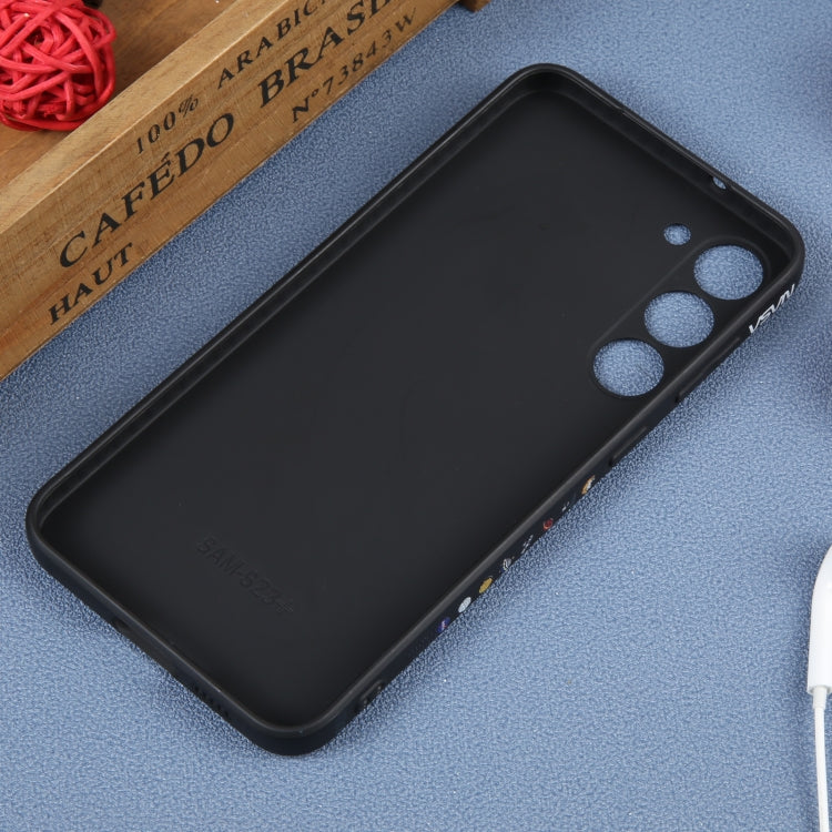 For Samsung Galaxy A22 4G Astronaut Pattern Silicone Straight Edge Phone Case(Lovely Astronaut-Black) - free shipping - PMC TechLife - Order now!