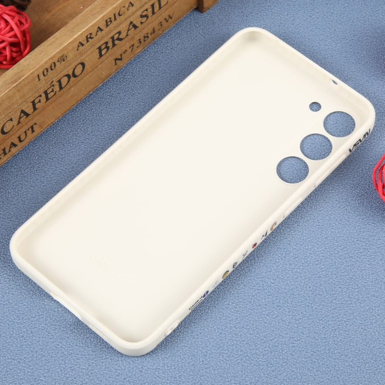 For Samsung Galaxy A22 4G Astronaut Pattern Silicone Straight Edge Phone Case(Lovely Astronaut-White) - free shipping - PMC TechLife - Order now!