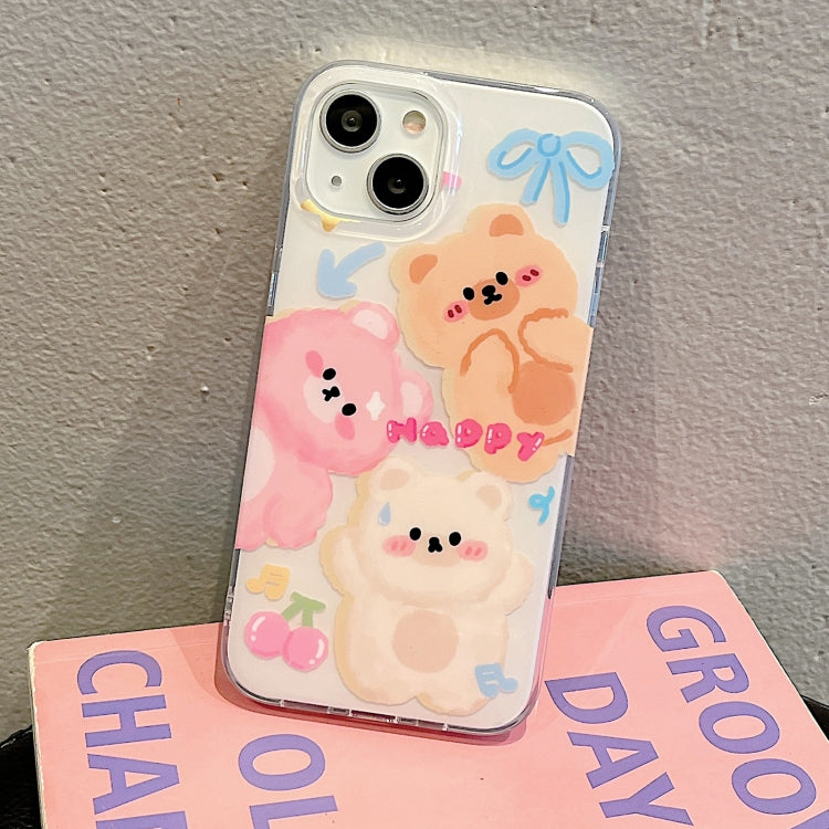 For iPhone 12 Pro Max IMD Cute Animal Pattern Phone Case(Bear) - free shipping - PMC TechLife - Order now!