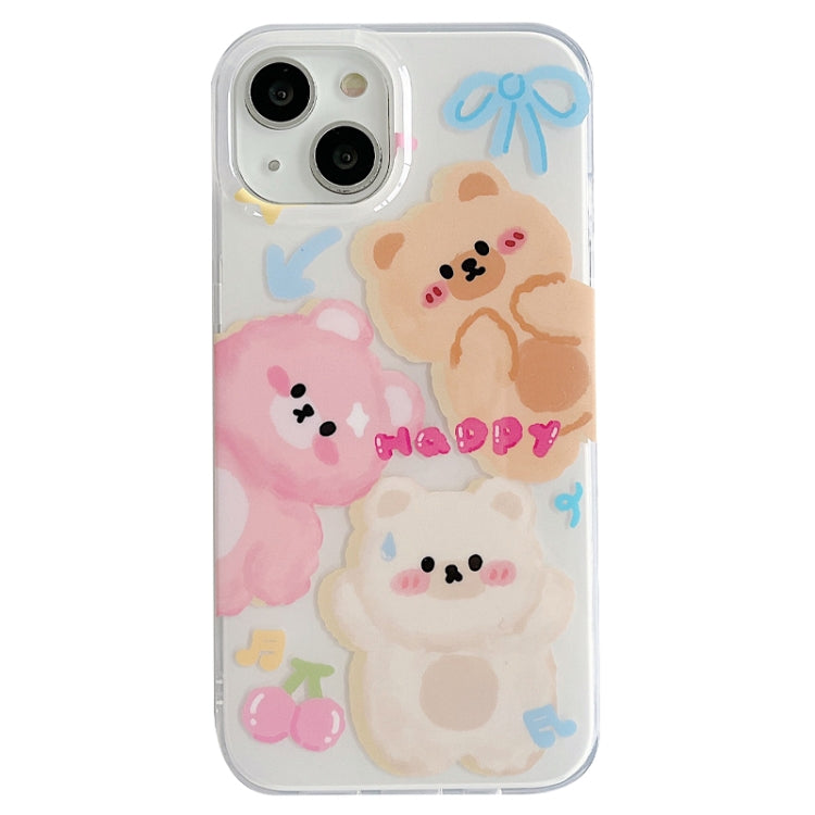 For iPhone 12 Pro IMD Cute Animal Pattern Phone Case(Bear) - free shipping - PMC TechLife - Order now!