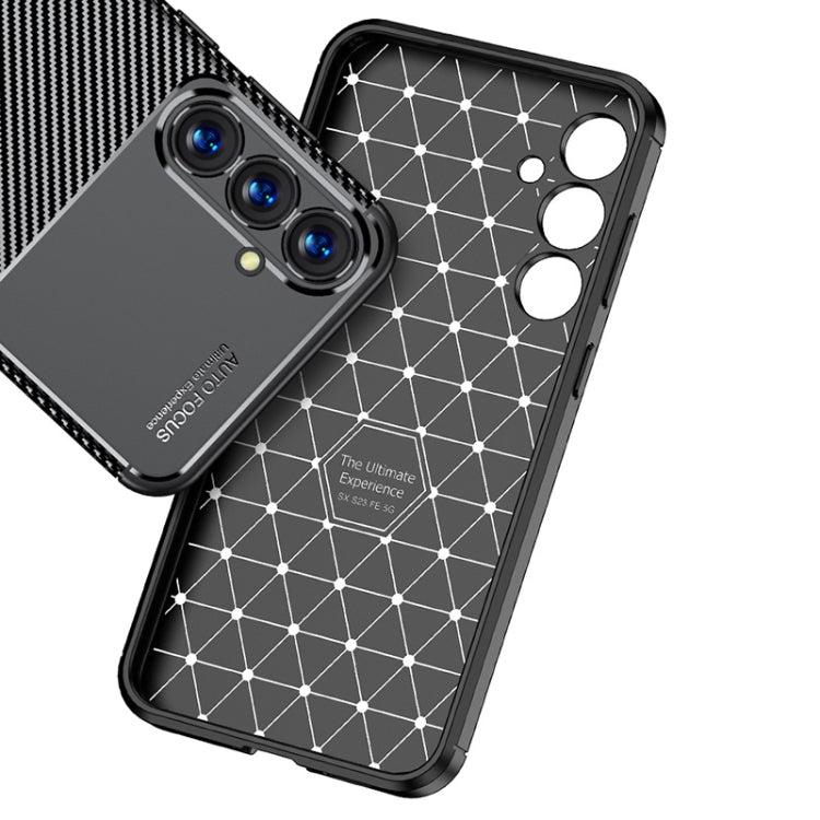 For Samsung Galaxy S23 FE 5G Carbon Fiber Texture Shockproof TPU Phone Case(Black) - free shipping - PMC TechLife - Order now!