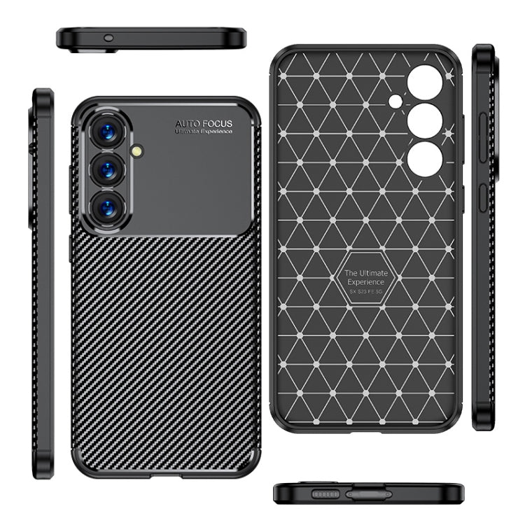 For Samsung Galaxy S23 FE 5G Carbon Fiber Texture Shockproof TPU Phone Case(Black) - free shipping - PMC TechLife - Order now!
