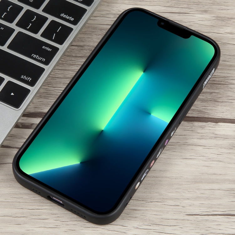 For iPhone 13 Pro Milk Tea Astronaut Pattern Liquid Silicone Phone Case(Ivory Black) - free shipping - PMC TechLife - Order now!