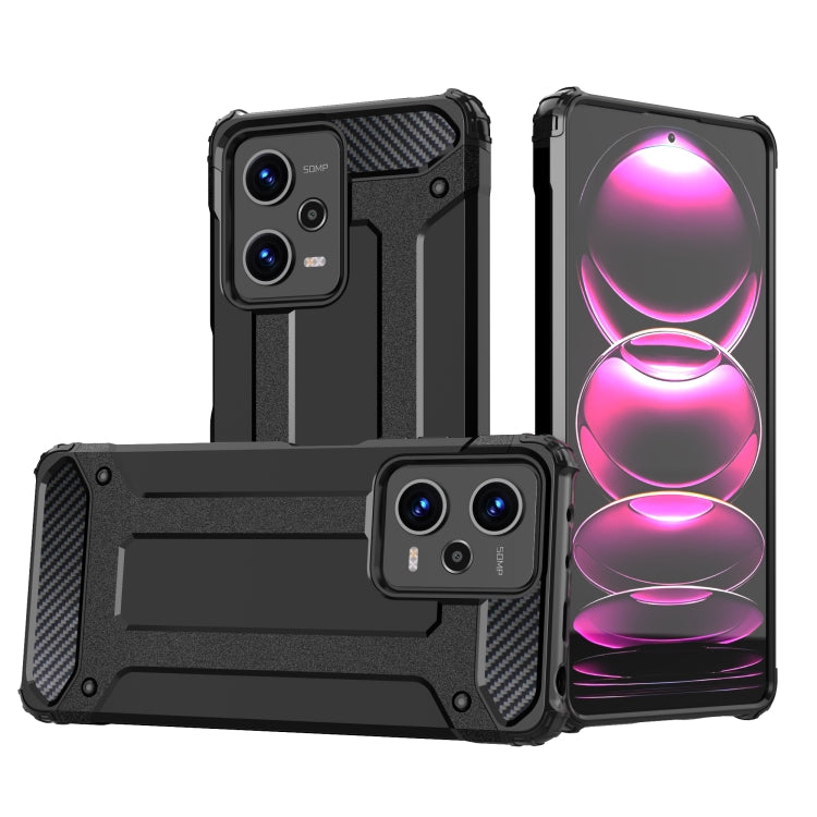 For Xiaomi Redmi Note 12 Pro 5G Speed Magic Armor TPU + PC Combination Phone Case(Black) - free shipping - PMC TechLife - Order now!
