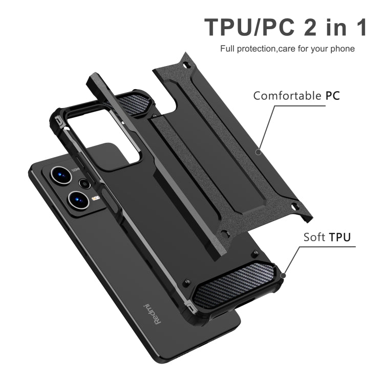 For Xiaomi Redmi Note 12 Pro 5G Speed Magic Armor TPU + PC Combination Phone Case(Black) - free shipping - PMC TechLife - Order now!