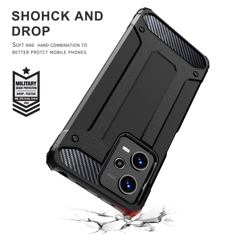 For Xiaomi Redmi Note 12 Pro 5G Speed Magic Armor TPU + PC Combination Phone Case(Black) - free shipping - PMC TechLife - Order now!