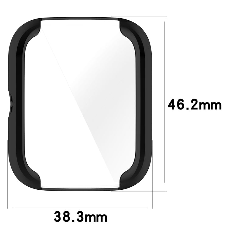 For Amazfit Bip 3 / Bip 3 Pro Universal Full Coverage TPU Electroplating Watch Protective Case(Pink) - Watch Cases by PMC TechLife | Online Shopping South Africa | PMC TechLife