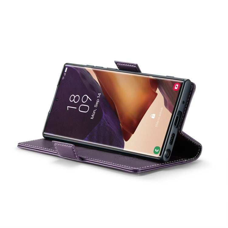 For Samsung Galaxy Note20 Ultra CaseMe 023 Butterfly Buckle Litchi Texture RFID Anti-theft Leather Phone Case(Pearly Purple) - free shipping - PMC TechLife - Order now!