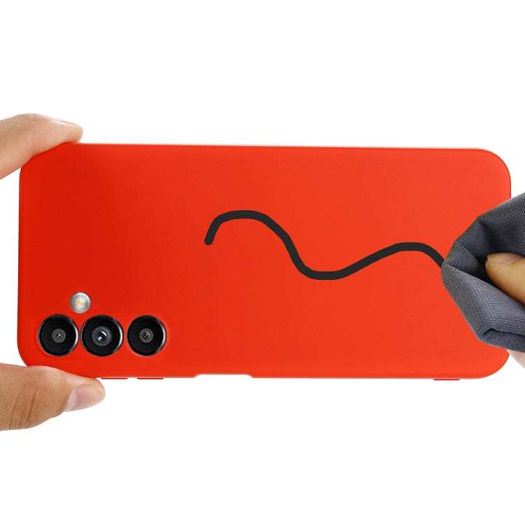 For Samsung Galaxy M54 5G / F54 5G Pure Color Liquid Silicone Shockproof Phone Case(Red) - free shipping - PMC TechLife - Order now!