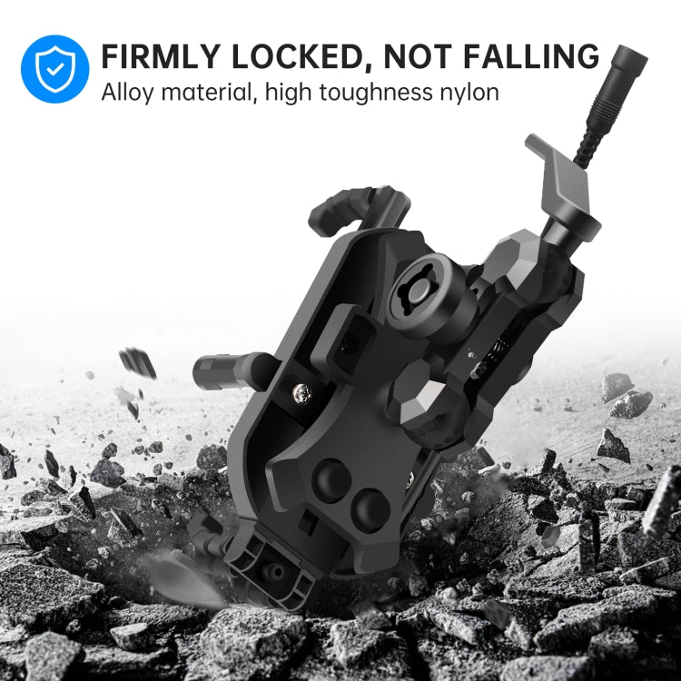 WUPP CS-1848B1 15W Motorcycle Wireless Fast Charging Phone Navigation Holder, Style:Rearview Mirror Type - free shipping - PMC TechLife - Order now!