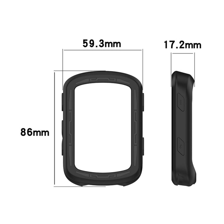 For Garmin Edge 840 / Edge 540 Stopwatch Armor Silicone Protective Case(Midnight Blue) - Watch Cases by PMC TechLife | Online Shopping South Africa | PMC TechLife
