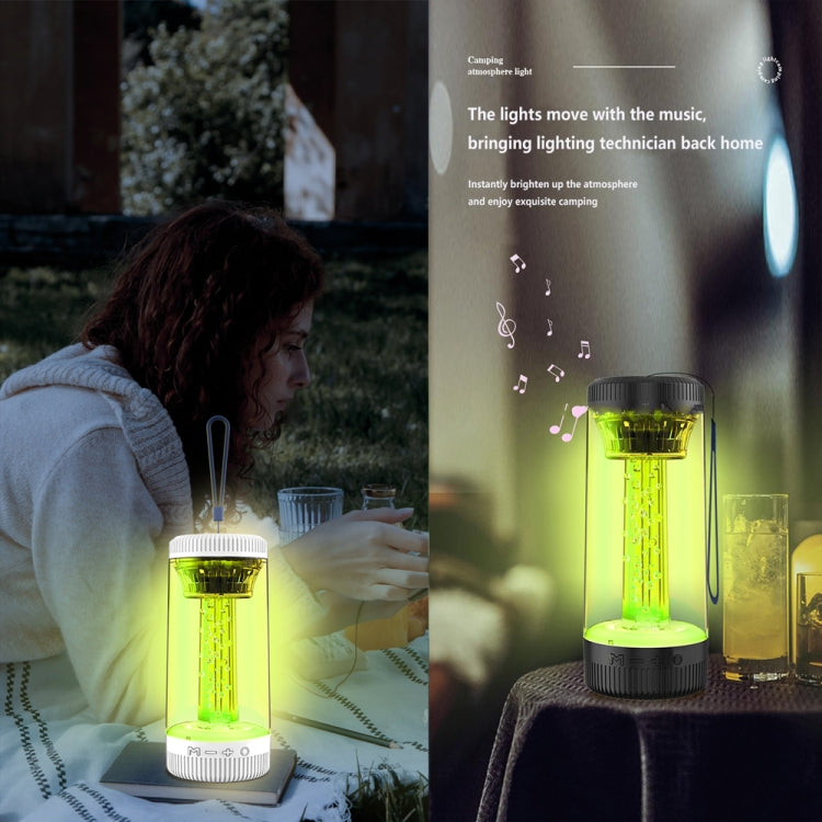 Z15 Portable RGB Atmosphere Light Outdoor Wireless Bluetooth Speaker(White) - Desktop Speaker by PMC TechLife | Online Shopping South Africa | PMC TechLife