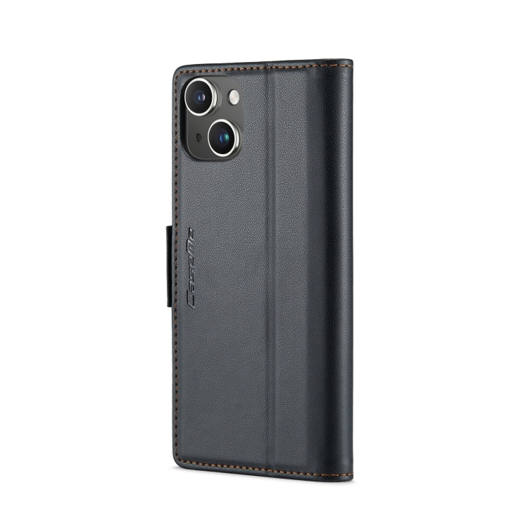 For iPhone 13 mini CaseMe 023 Butterfly Buckle Litchi Texture RFID Anti-theft Leather Phone Case(Black) - iPhone 13 mini Cases by CaseMe | Online Shopping South Africa | PMC TechLife | Buy Now Pay Later Mobicred