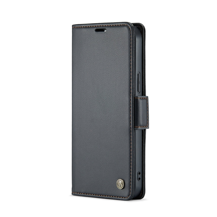 For iPhone 13 Pro CaseMe 023 Butterfly Buckle Litchi Texture RFID Anti-theft Leather Phone Case(Black) - iPhone 13 Pro Cases by CaseMe | Online Shopping South Africa | PMC TechLife