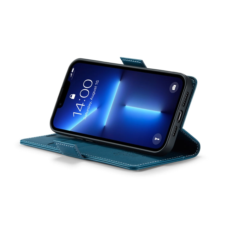 For iPhone 13 Pro Max CaseMe 023 Butterfly Buckle Litchi Texture RFID Anti-theft Leather Phone Case(Blue) - iPhone 13 Pro Max Cases by CaseMe | Online Shopping South Africa | PMC TechLife | Buy Now Pay Later Mobicred
