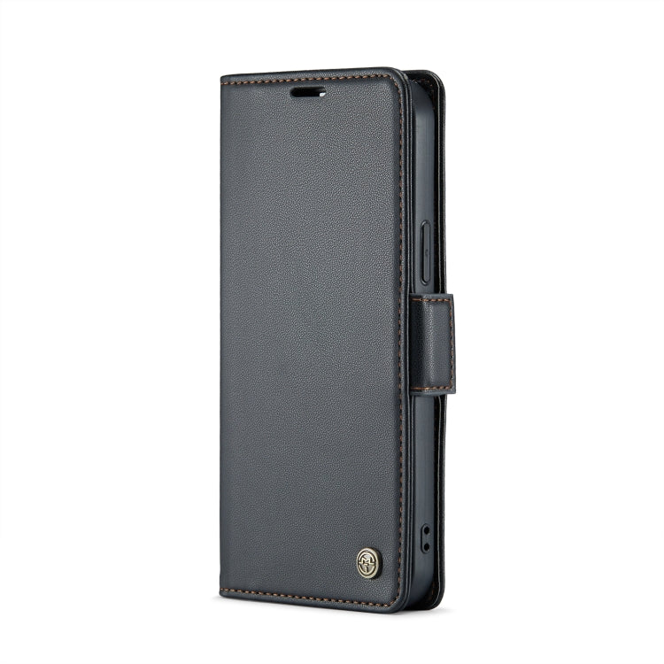 For iPhone 12 Pro Max CaseMe 023 Butterfly Buckle Litchi Texture RFID Anti-theft Leather Phone Case(Black) - iPhone 12 Pro Max Cases by CaseMe | Online Shopping South Africa | PMC TechLife | Buy Now Pay Later Mobicred