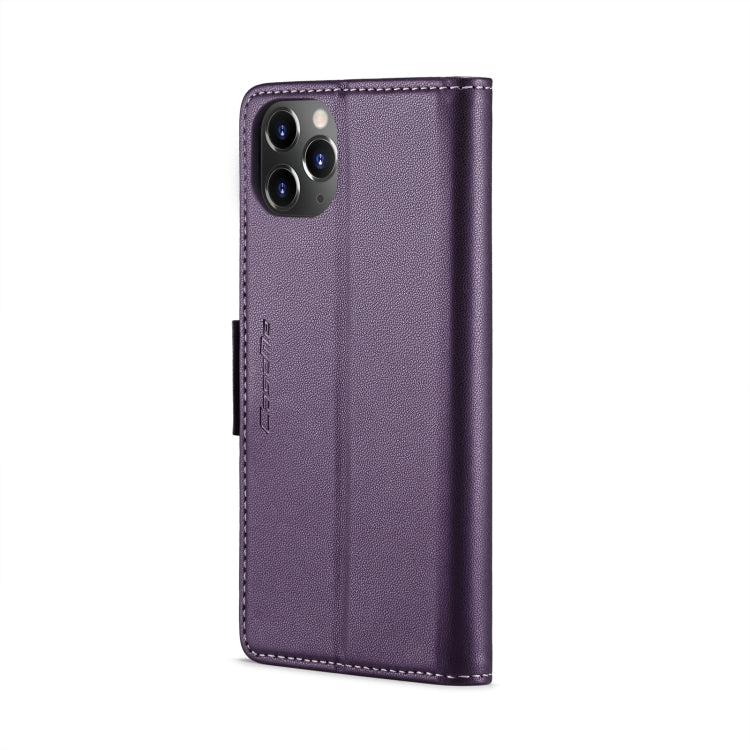 For iPhone 11 Pro Max CaseMe 023 Butterfly Buckle Litchi Texture RFID Anti-theft Leather Phone Case(Pearly Purple) - iPhone 11 Pro Max Cases by CaseMe | Online Shopping South Africa | PMC TechLife