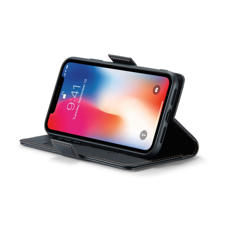 For iPhone XS CaseMe 023 Butterfly Buckle Litchi Texture RFID Anti-theft Leather Phone Case(Black) - More iPhone Cases by CaseMe | Online Shopping South Africa | PMC TechLife | Buy Now Pay Later Mobicred