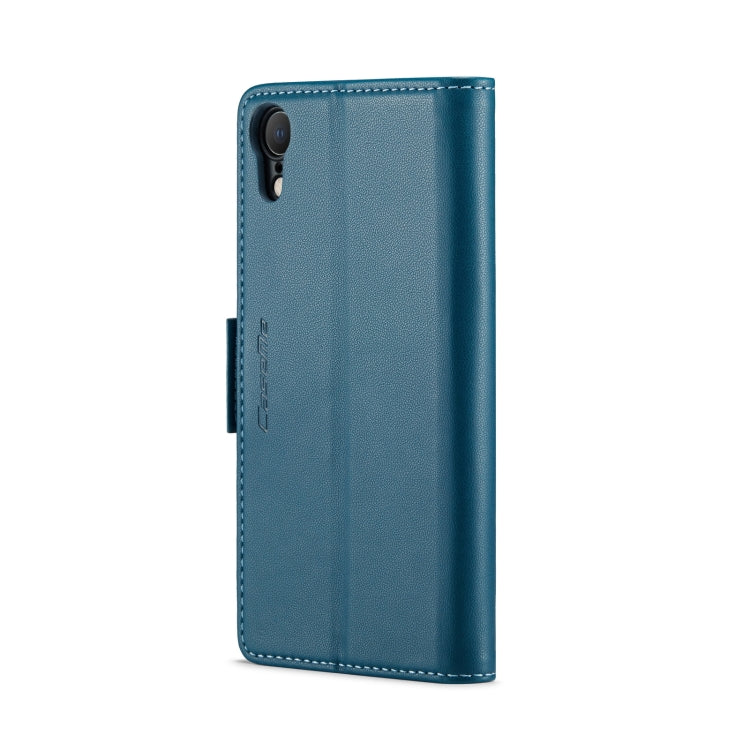 For iPhone XR CaseMe 023 Butterfly Buckle Litchi Texture RFID Anti-theft Leather Phone Case(Blue) - More iPhone Cases by CaseMe | Online Shopping South Africa | PMC TechLife | Buy Now Pay Later Mobicred