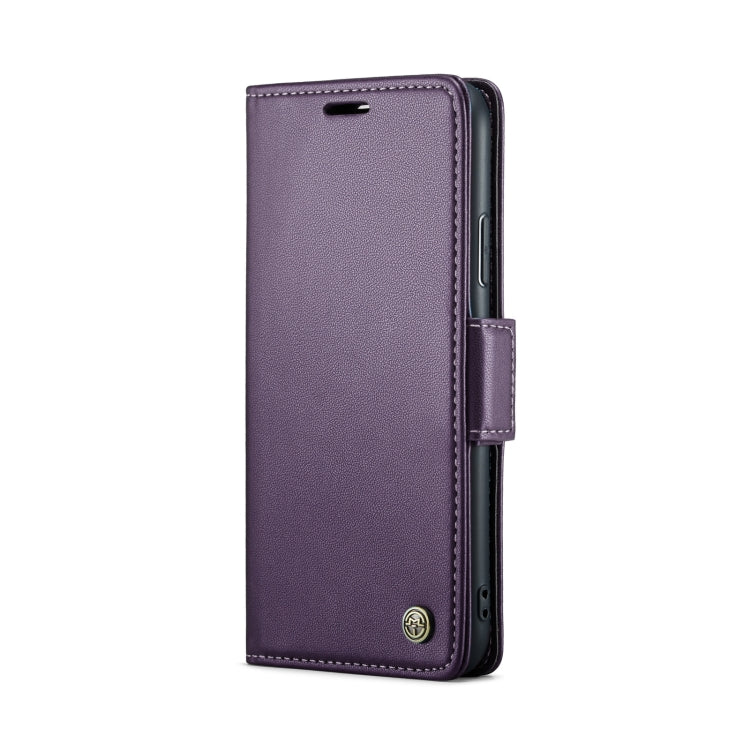 For iPhone XR CaseMe 023 Butterfly Buckle Litchi Texture RFID Anti-theft Leather Phone Case(Pearly Purple) - More iPhone Cases by CaseMe | Online Shopping South Africa | PMC TechLife