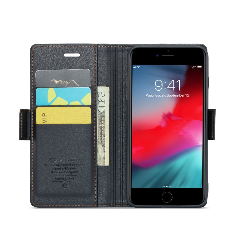 For iPhone 6 Plus/7 Plus/8 Plus CaseMe 023 Butterfly Buckle Litchi Texture RFID Anti-theft Leather Phone Case(Black) - More iPhone Cases by CaseMe | Online Shopping South Africa | PMC TechLife | Buy Now Pay Later Mobicred