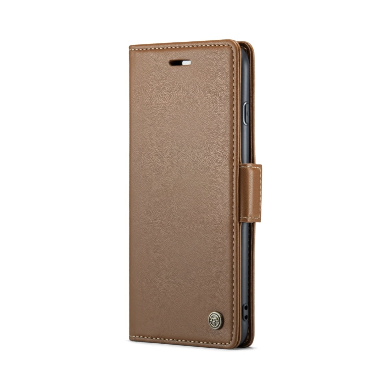 For iPhone 6 Plus/7 Plus/8 Plus CaseMe 023 Butterfly Buckle Litchi Texture RFID Anti-theft Leather Phone Case(Brown) - More iPhone Cases by CaseMe | Online Shopping South Africa | PMC TechLife | Buy Now Pay Later Mobicred