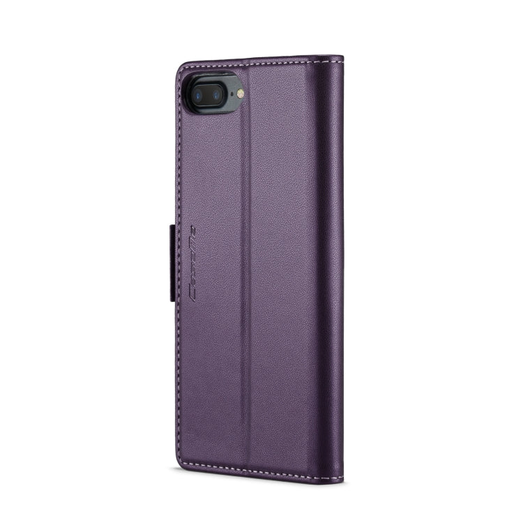 For iPhone 6 Plus/7 Plus/8 Plus CaseMe 023 Butterfly Buckle Litchi Texture RFID Anti-theft Leather Phone Case(Pearly Purple) - More iPhone Cases by CaseMe | Online Shopping South Africa | PMC TechLife | Buy Now Pay Later Mobicred