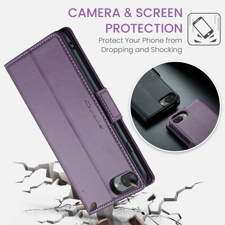 For iPhone 6 Plus/7 Plus/8 Plus CaseMe 023 Butterfly Buckle Litchi Texture RFID Anti-theft Leather Phone Case(Pearly Purple) - More iPhone Cases by CaseMe | Online Shopping South Africa | PMC TechLife | Buy Now Pay Later Mobicred
