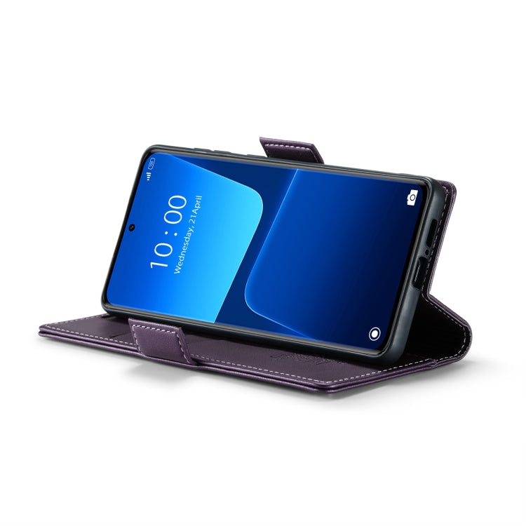 For Xiaomi 13 Pro CaseMe 023 Butterfly Buckle Litchi Texture RFID Anti-theft Leather Phone Case(Pearly Purple) - free shipping - PMC TechLife - Order now!
