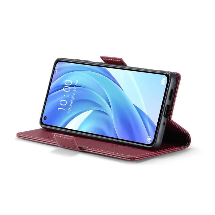 For Xiaomi Mi 11 Lite CaseMe 023 Butterfly Buckle Litchi Texture RFID Anti-theft Leather Phone Case(Wine Red) - free shipping - PMC TechLife - Order now!