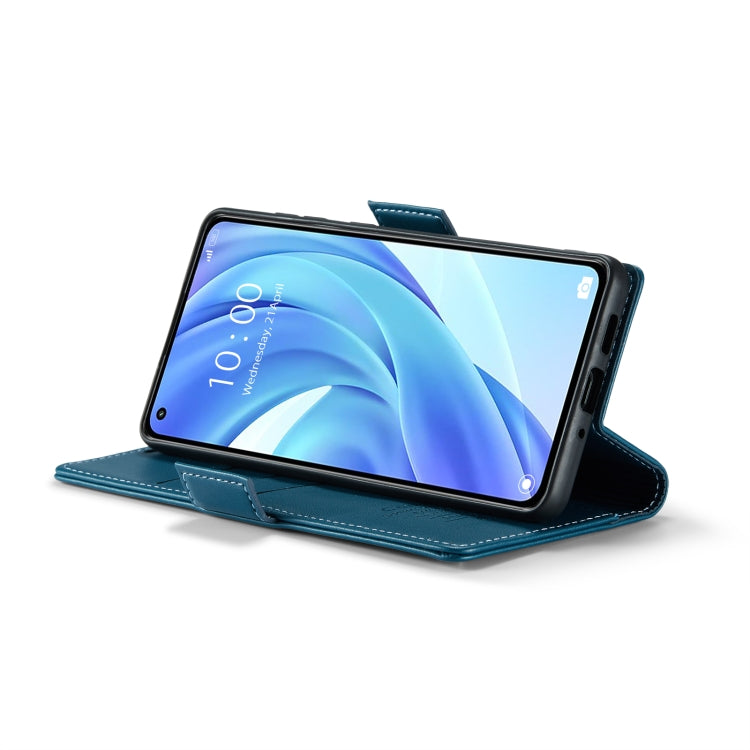 For Xiaomi Mi 11 Lite CaseMe 023 Butterfly Buckle Litchi Texture RFID Anti-theft Leather Phone Case(Blue) - free shipping - PMC TechLife - Order now!