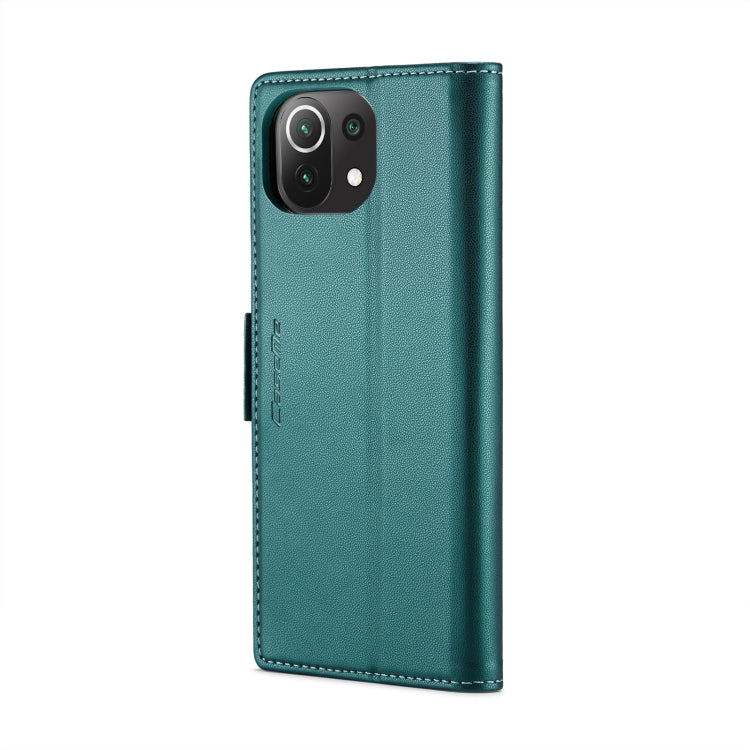 For Xiaomi Mi 11 Lite CaseMe 023 Butterfly Buckle Litchi Texture RFID Anti-theft Leather Phone Case(Pearly Blue) - free shipping - PMC TechLife - Order now!
