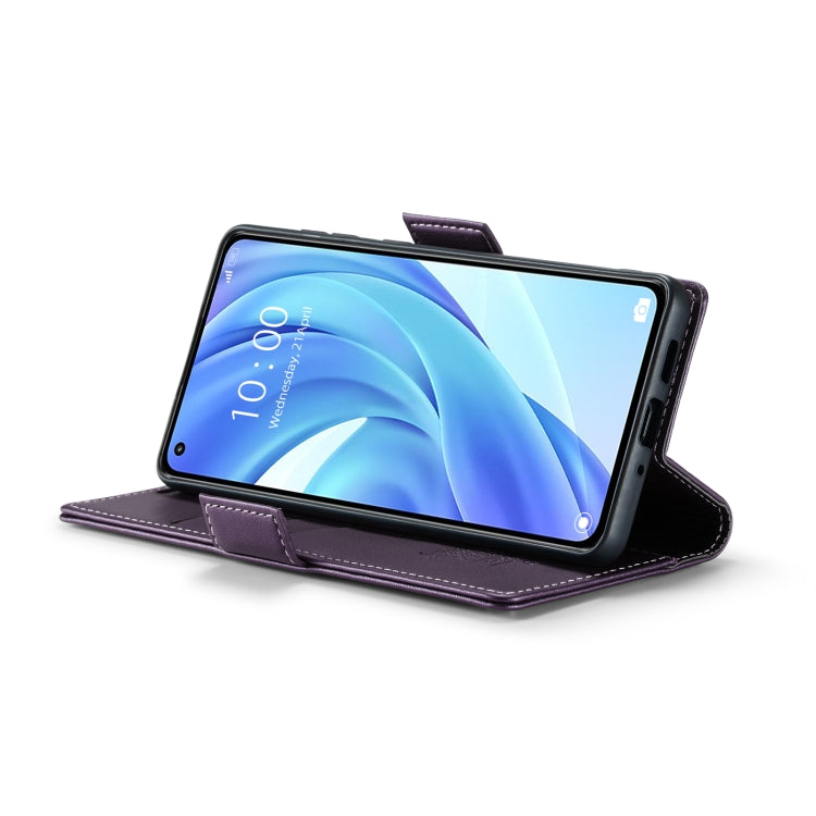 For Xiaomi Mi 11 Lite CaseMe 023 Butterfly Buckle Litchi Texture RFID Anti-theft Leather Phone Case(Pearly Purple) - free shipping - PMC TechLife - Order now!