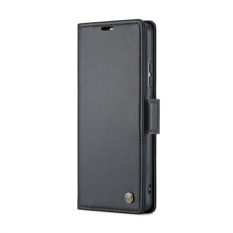 For Xiaomi 12 / 12X / 12S CaseMe 023 Butterfly Buckle Litchi Texture RFID Anti-theft Leather Phone Case(Black) - free shipping - PMC TechLife - Order now!
