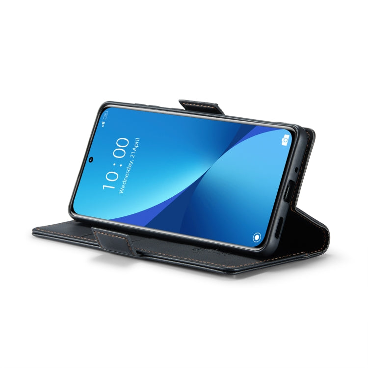 For Xiaomi 12 / 12X / 12S CaseMe 023 Butterfly Buckle Litchi Texture RFID Anti-theft Leather Phone Case(Black) - free shipping - PMC TechLife - Order now!