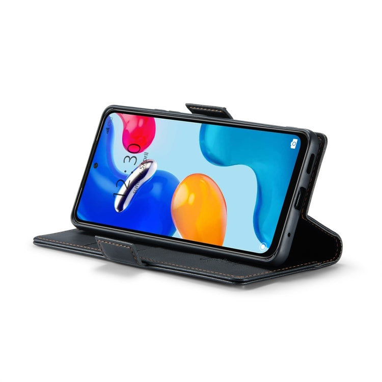 For Xiaomi Redmi Note 11 4G Global/Note 11S Global CaseMe 023 Butterfly Buckle Litchi Texture RFID Anti-theft Leather Phone Case(Black) - free shipping - PMC TechLife - Order now!