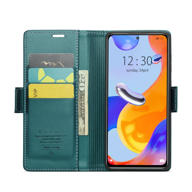CaseMe 023 Butterfly Buckle Litchi Texture RFID Anti-theft Leather Phone Case For Xiaomi Redmi Note 11 Pro 5G Global/Redmi Note 11 Pro Global(Pearly Blue) - free shipping - PMC TechLife - Order now!