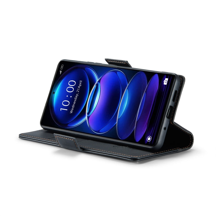 CaseMe 023 Butterfly Buckle Litchi Texture RFID Anti-theft Leather Phone Case For Xiaomi Poco X5 Pro 5G/Redmi Note 12 Pro 5G Global(Black) - free shipping - PMC TechLife - Order now!