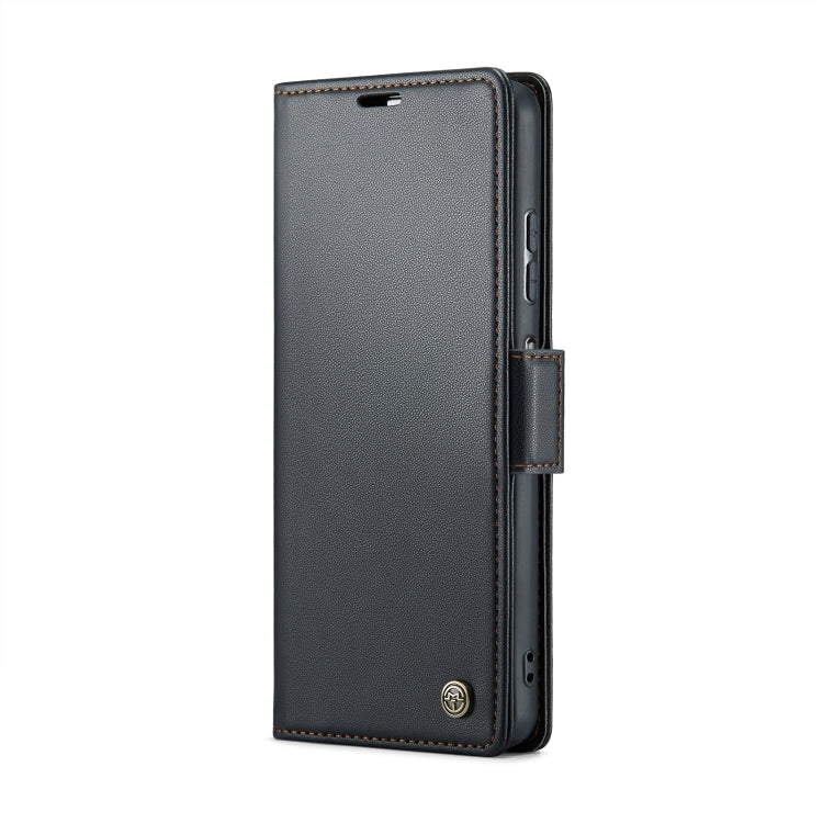 For Xiaomi Redmi Note 12 Pro+ 5G Global CaseMe 023 Butterfly Buckle Litchi Texture RFID Anti-theft Leather Phone Case(Black) - free shipping - PMC TechLife - Order now!