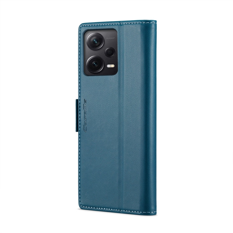 For Xiaomi Redmi Note 12 Pro+ 5G Global CaseMe 023 Butterfly Buckle Litchi Texture RFID Anti-theft Leather Phone Case(Blue) - free shipping - PMC TechLife - Order now!